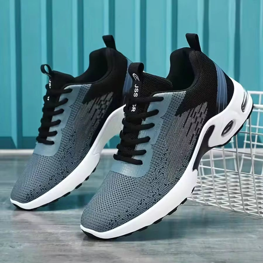 Men's Breathable Mesh Cushion Running Shoes – Non-Slip Lightweight Athletic Sneakers Gym & Walking-Tenis Para Hombre