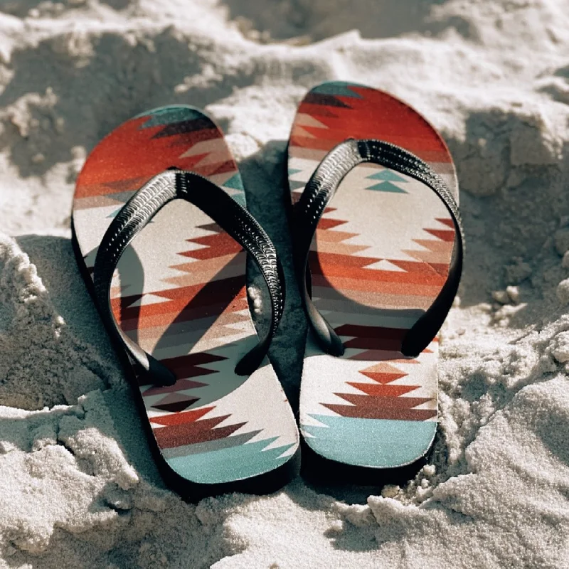 Women's Aztec Print Flip Flop