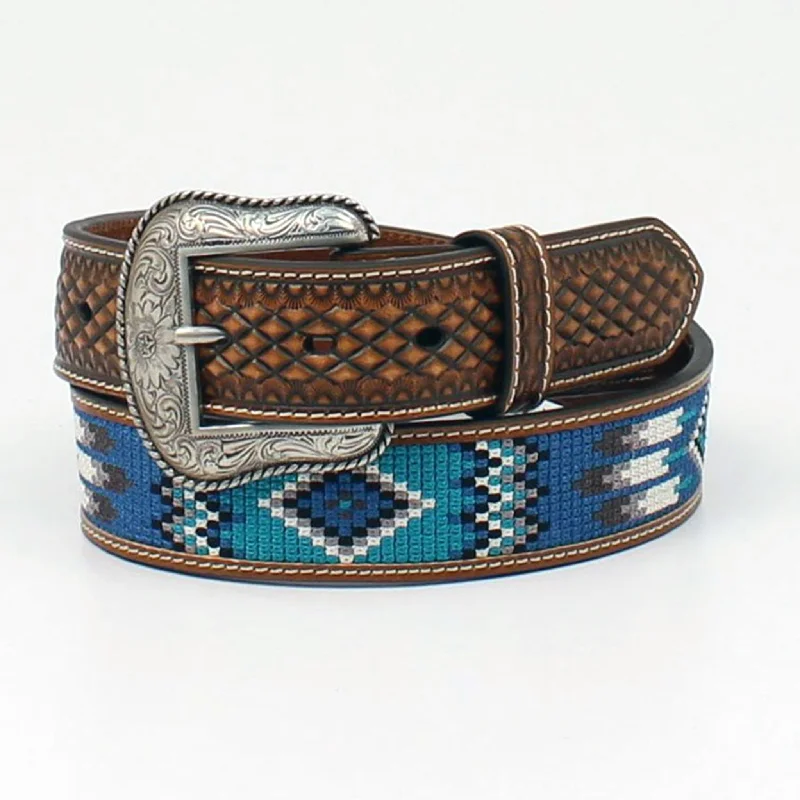 Ariat Men's Blue Aztec Belt