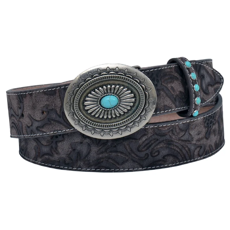 Nocona Women's Brown Floral Belt