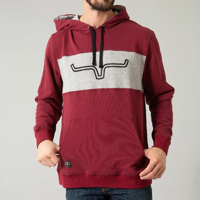 Kimes Ranch Men's Burgandy/Ripon Band Hoodie