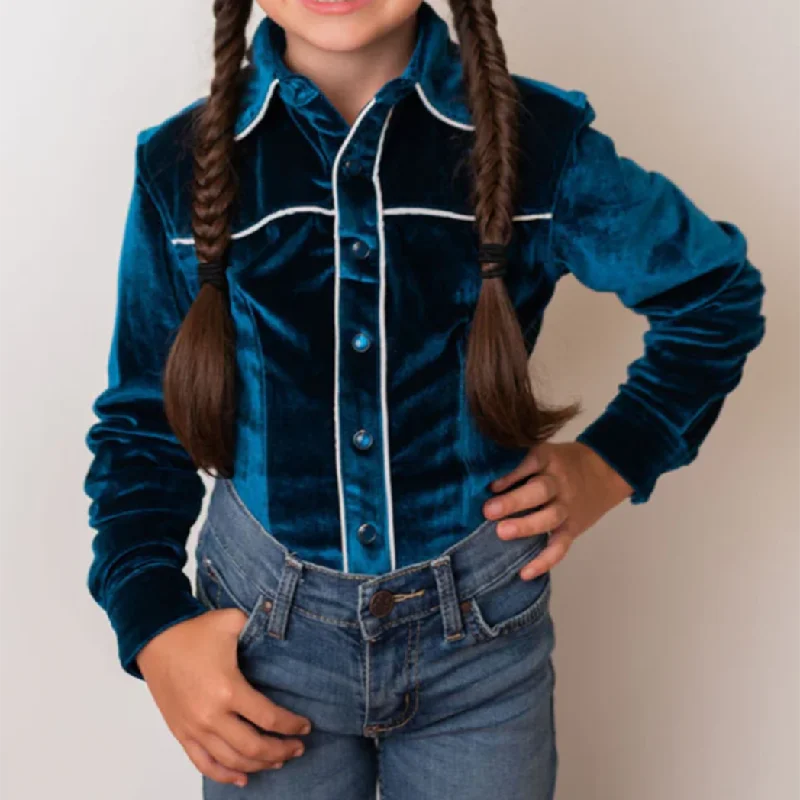 Ranch Dress'n Girl's Deep-Sea Velvet Long Sleeve