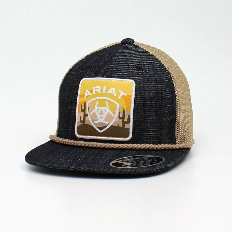 Ariat Denim Cactus Patch Cap