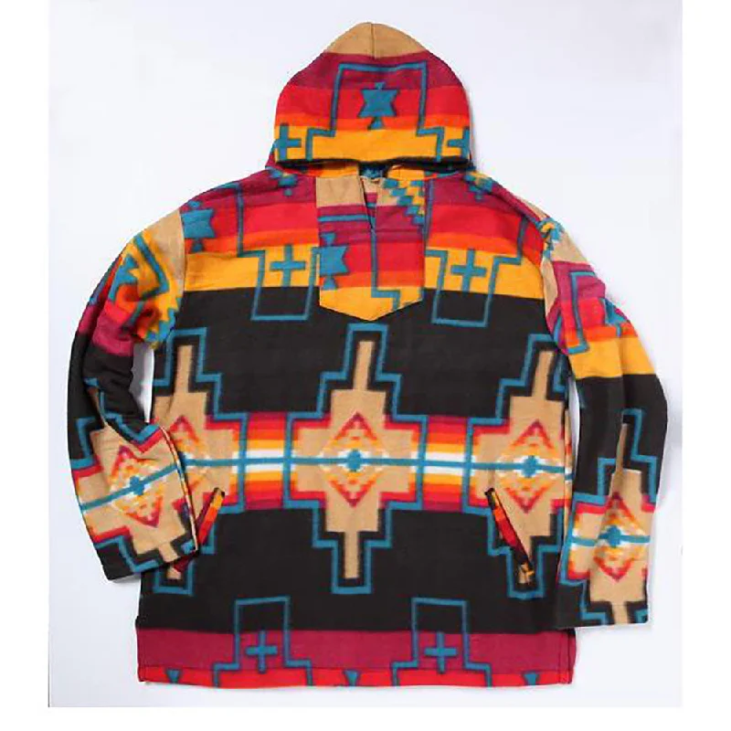 El Paso Women's Multi Aztec Fleece Pullover Hoodie