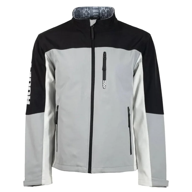 Hooey Men's Grey & Black Softshell Jacket