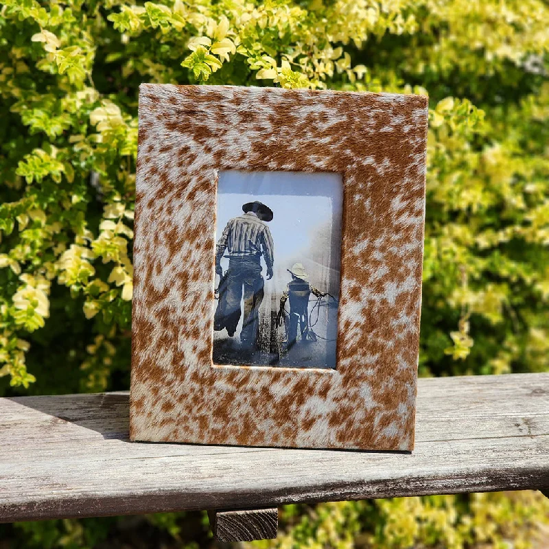 Brown Cowhide Frame