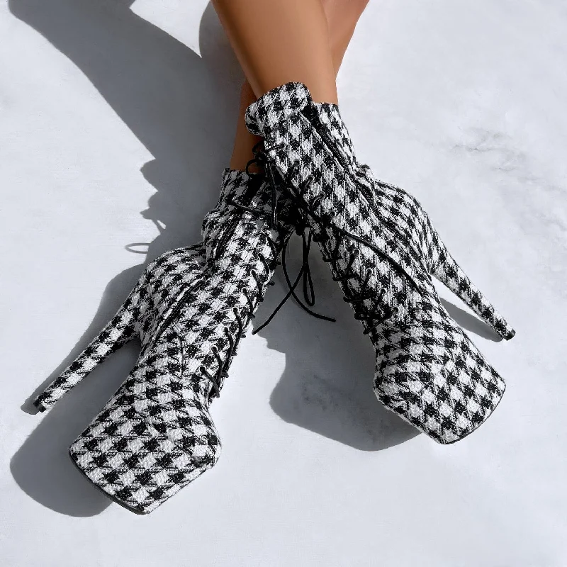 Houndstooth Boot - 7INCH