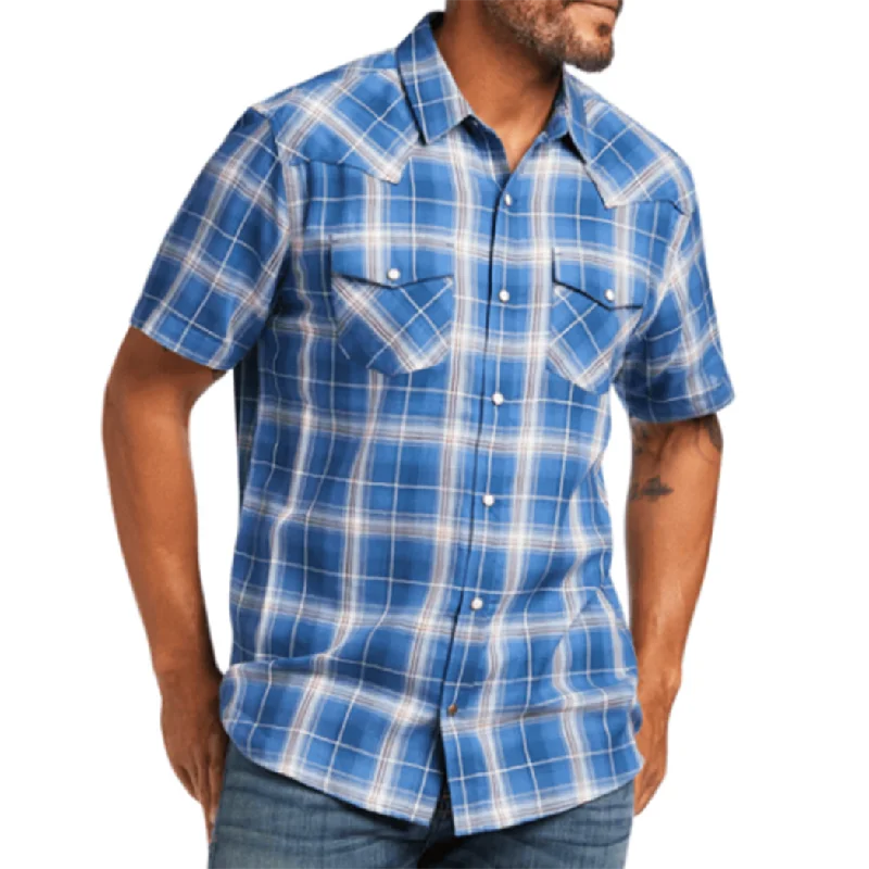 Ariat Men's HUCK Dutch Blue Retro Shirt