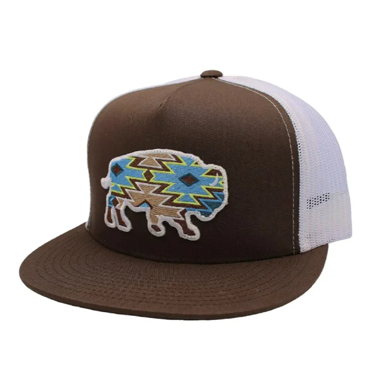 Red Dirt Co. Jango Brown & White Buffalo Cap