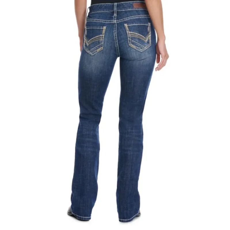 Rock & Roll Women's Med Wash Riding Denim