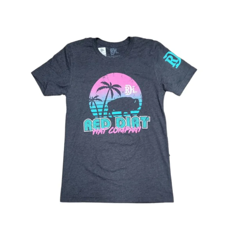 Red Dirt Unisex Miami Vice Dark Grey T-Shirt