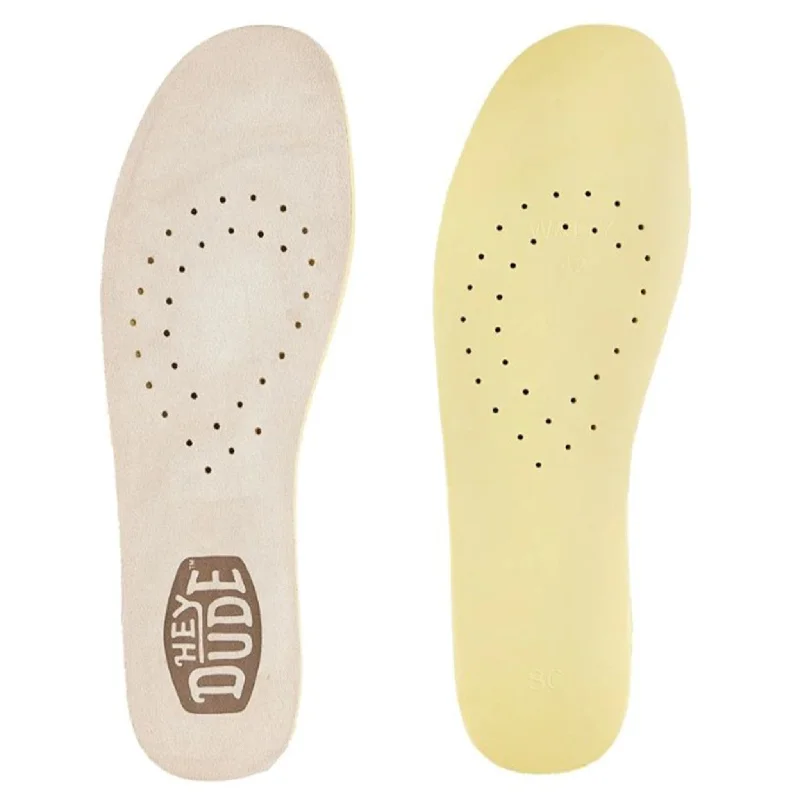 Hey Dude Micro Suede Tan Insoles