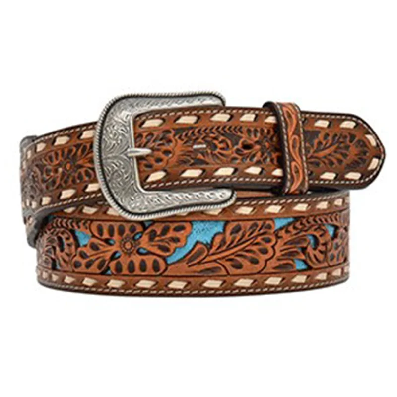 3D Belt Co. Men's Natural Floral Belt