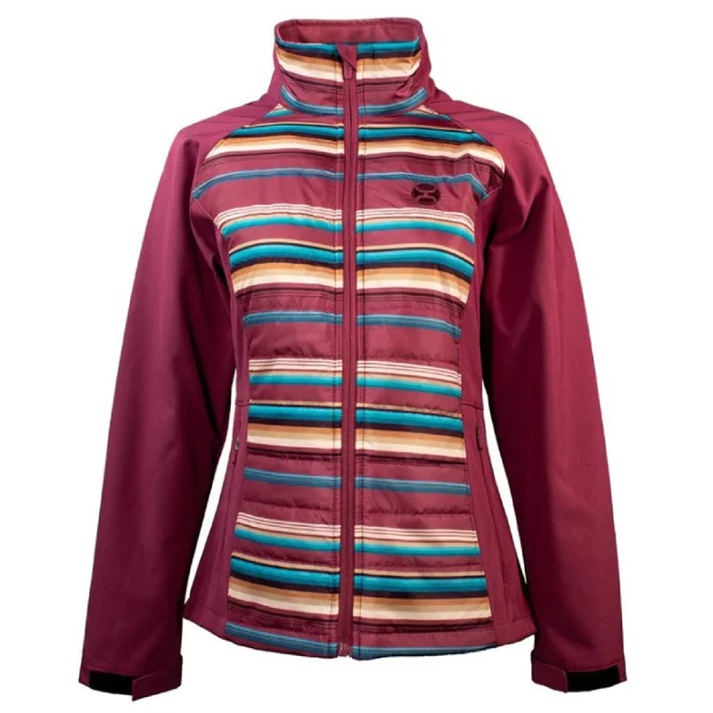 Hooey Women's Pink/Turquoise Striped Jacket