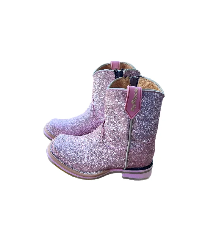 Princess Pink Square Toe Boots