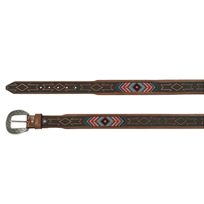 Red Dirt Men's Needlepoint Inlay Belt