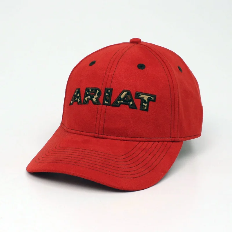 Ariat Women's Red Leopard Logo Cap