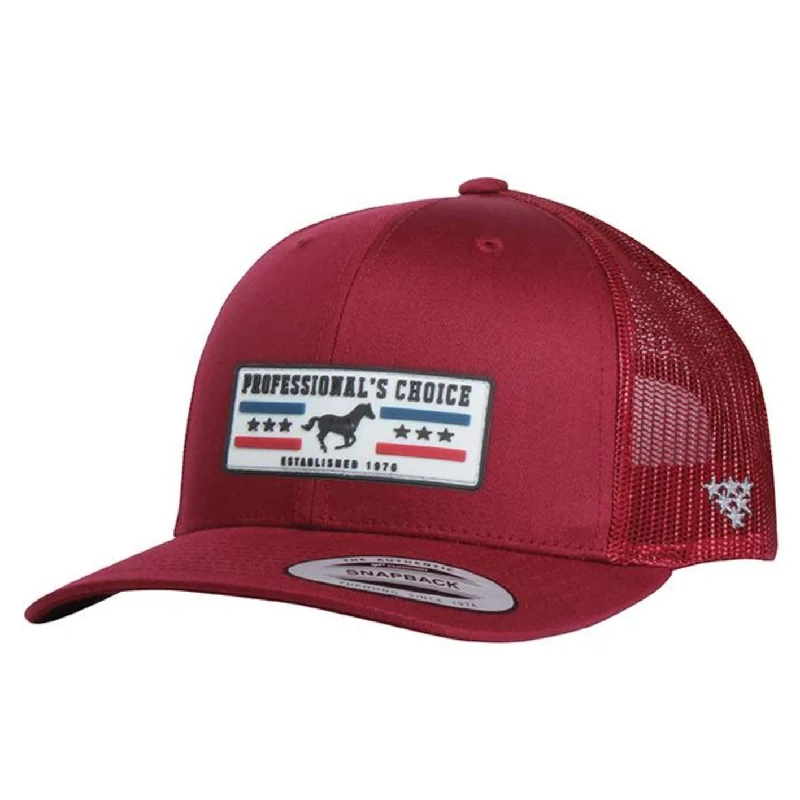 Professional's Choice Retro Cranberry Trucker Cap