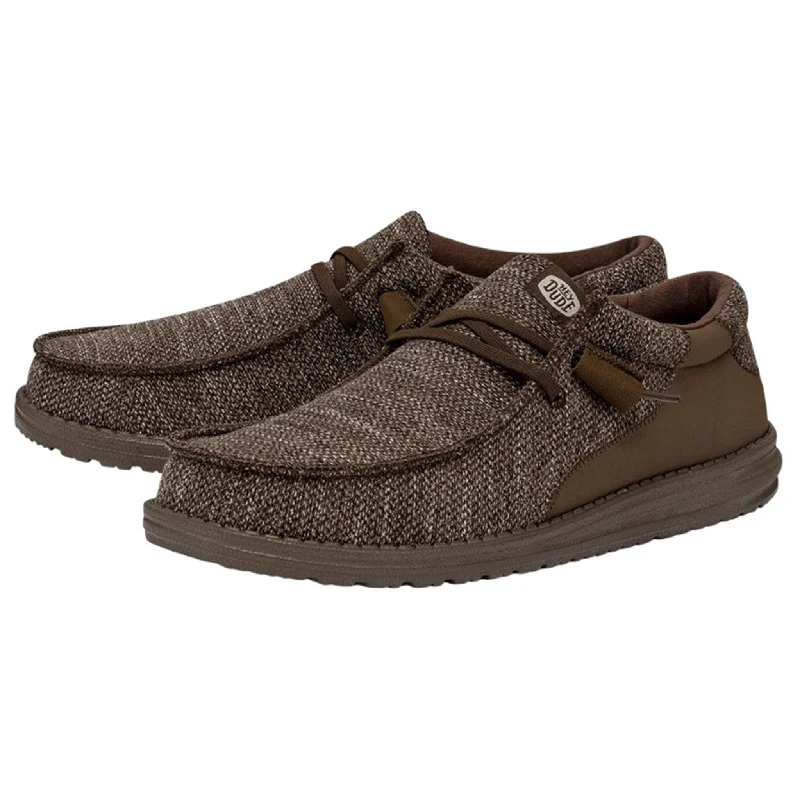 Hey Dude Wally Stitch Fleck Woven Brown