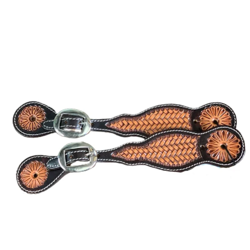 Professional's Choice Men's Basket Weave Spur Straps